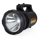 T6 LANTERNA BIVOLT - Holofote LED PRETO 30W TD-6000A Recarregável Pesca Trilha Camping - TD-6000A