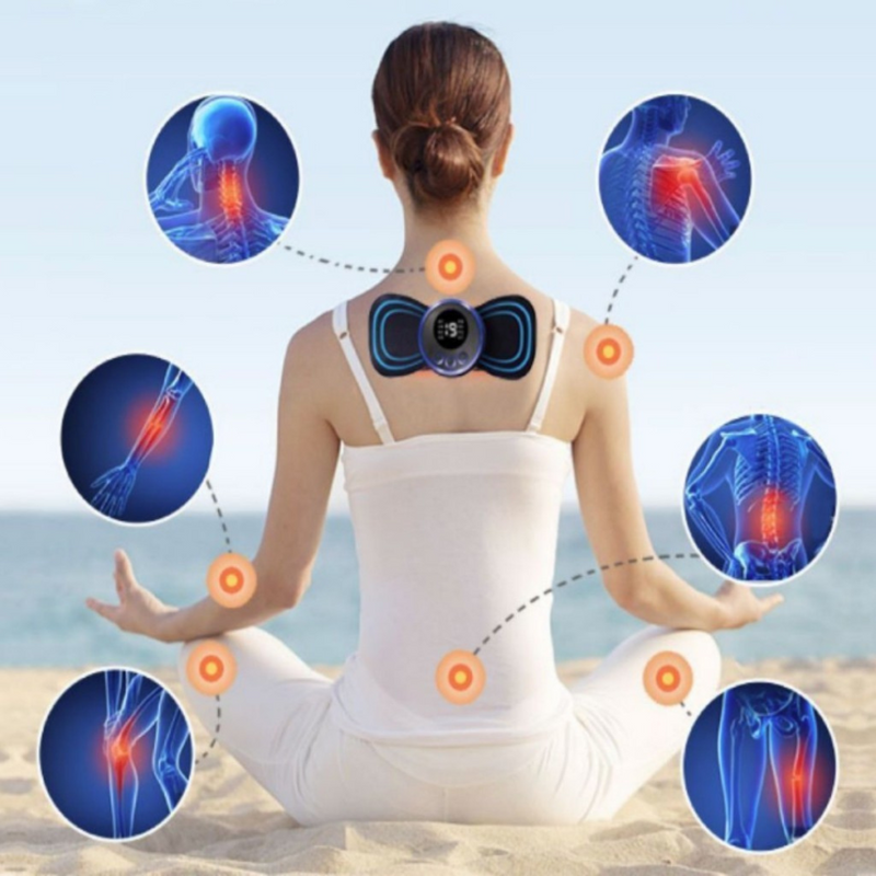 Kit de Massagem Relaxante – Tapete Massageador Elétrico para Pés e Alívio Muscular