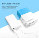 Mini Projetor Portátil Led 1080p com saida HDMI Bivolt - 600 Lumens