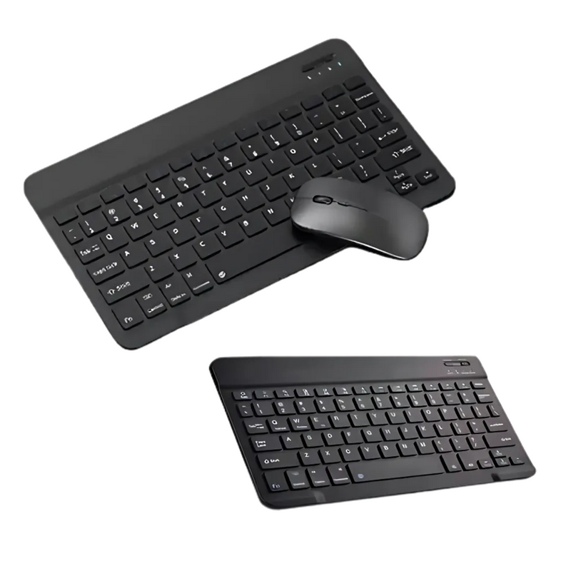 Conjunto de Teclado + Mouse Sem Fio Bluetooth