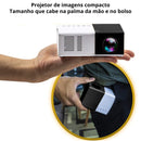 Mini Projetor Portátil Led 1080p com saida HDMI - 600 Lumens