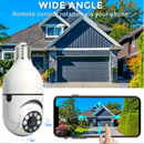 2 UNIDADES - Câmeras Lâmpadas de Segurança Vigilância IP Wi-Fi 360° Visão Noturna FullHD Bivolt