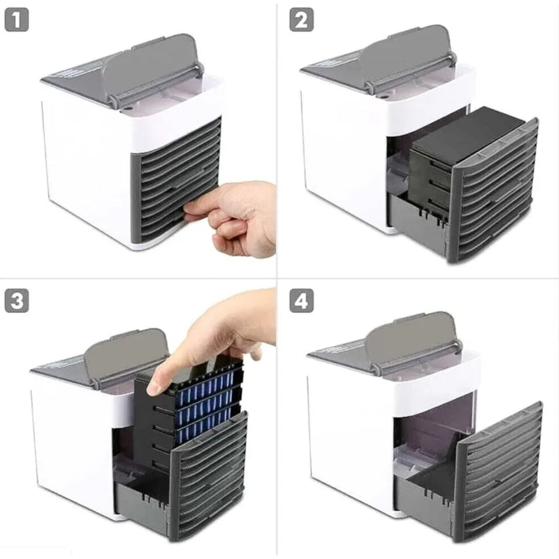 Mini Ar Condicionado Portátil 3 Velocidades USB Bivolt