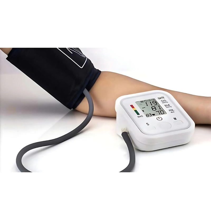 Kit Saúde em Casa: Oxímetro Digital de Dedo + Monitor Digital de Pressão Arterial de Braço