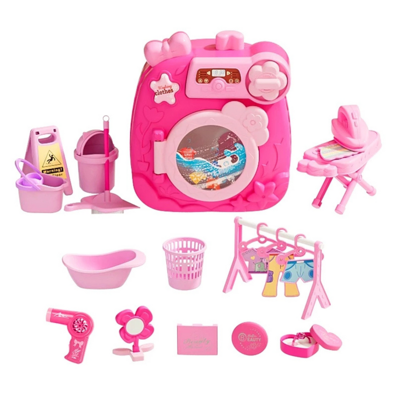 Brinquedo Infantil Máquina de Lavar com Acessórios 30pcs