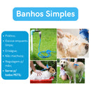 Mangueira Banho Escova Massageadora de SIlicone Pets Não Machuca 2,20m - LMZ0255