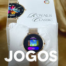 ROYALS CLASSIC WEARZONE | Smartwatch Elegante | AMOLED | VIDRO GORILLA GLASS até 3 Dias de Bateria