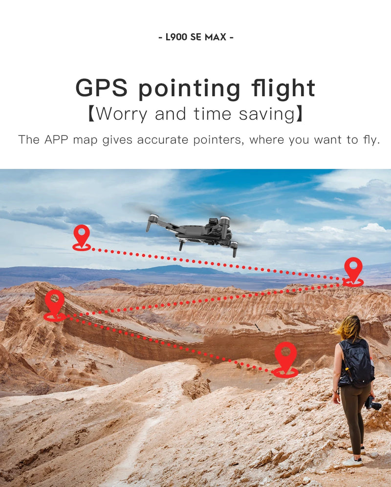 Drone L900 PRO 4K com GPS e Brushless – Estabilidade Profissional