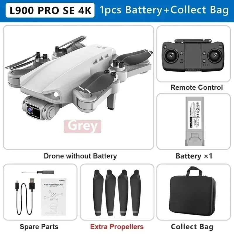 Drone L900 PRO 4K com GPS e Brushless – Estabilidade Profissional