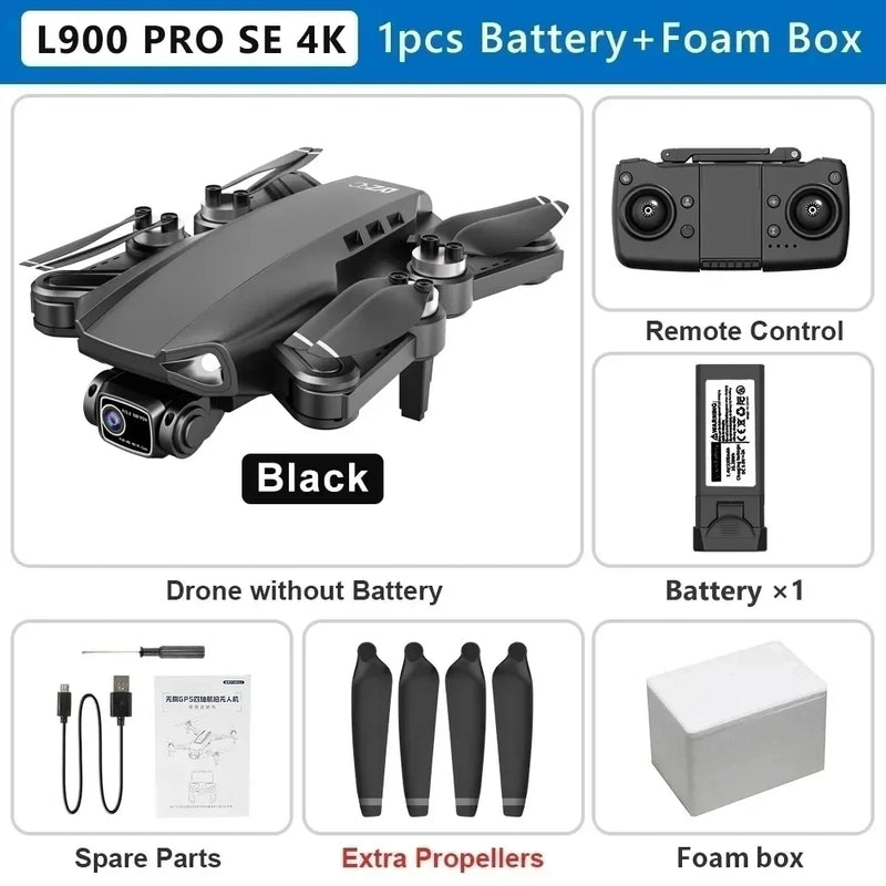 Drone L900 PRO 4K com GPS e Brushless – Estabilidade Profissional