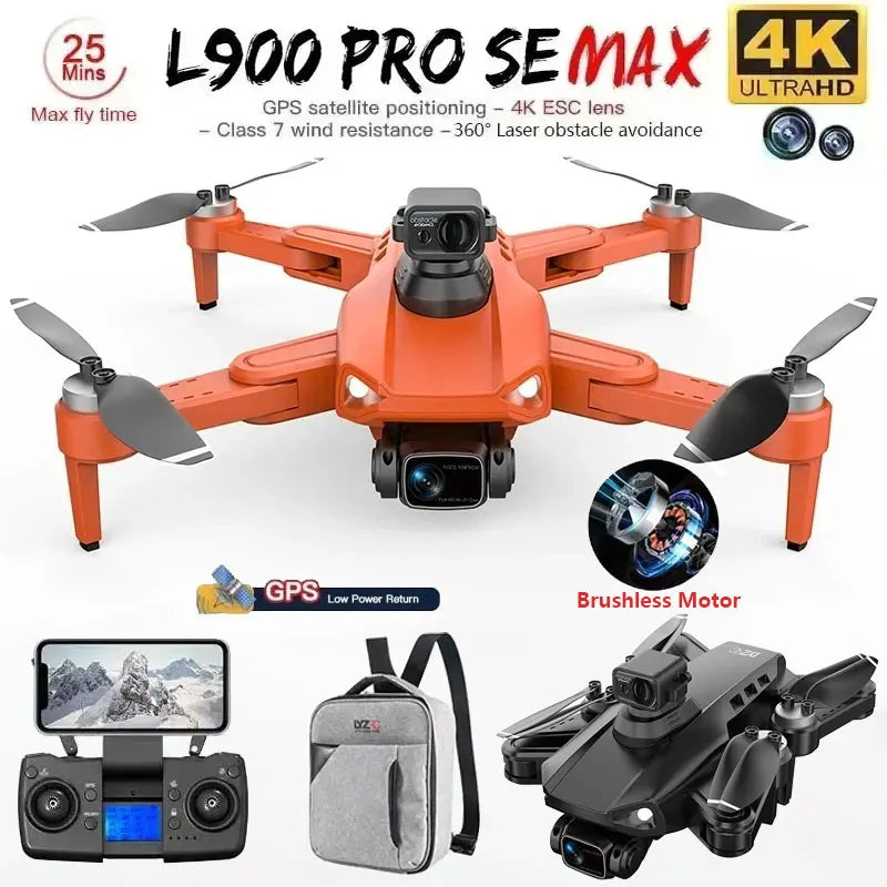 Drone L900 PRO 4K com GPS e Brushless – Estabilidade Profissional