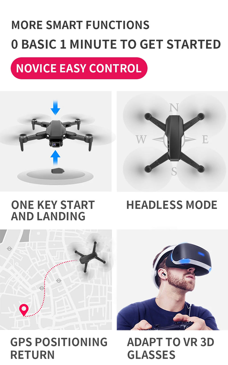 Drone L900 PRO 4K com GPS e Brushless – Estabilidade Profissional