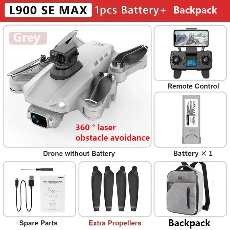 Drone L900 PRO 4K com GPS e Brushless – Estabilidade Profissional