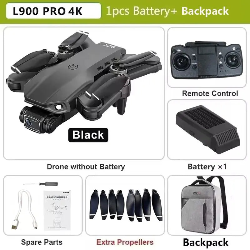 Drone L900 PRO 4K com GPS e Brushless – Estabilidade Profissional
