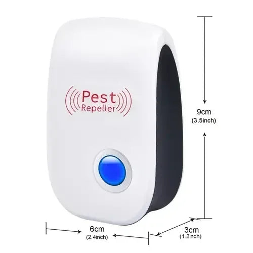 Repelente ultrassônico de pragas plug-in - Controle eficaz de insetos internos para mosquitos, ratos, aranhas, formigas e baratas - Child-Saf