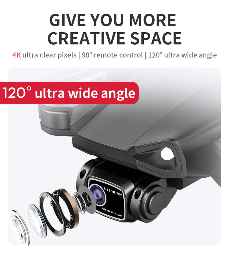 Drone L900 PRO 4K com GPS e Brushless – Estabilidade Profissional
