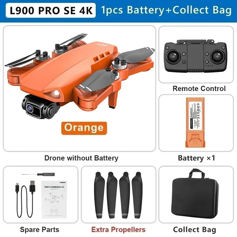 Drone L900 PRO 4K com GPS e Brushless – Estabilidade Profissional