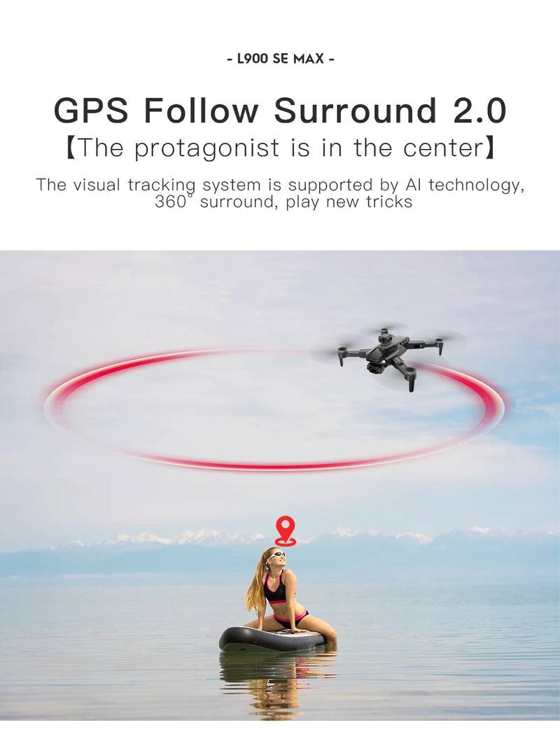 Drone L900 PRO 4K com GPS e Brushless – Estabilidade Profissional