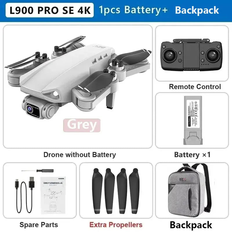 Drone L900 PRO 4K com GPS e Brushless – Estabilidade Profissional