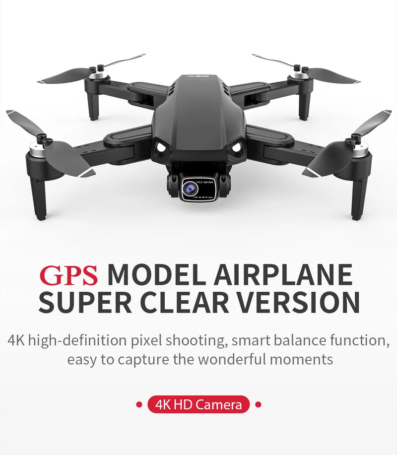 Drone L900 PRO 4K com GPS e Brushless – Estabilidade Profissional