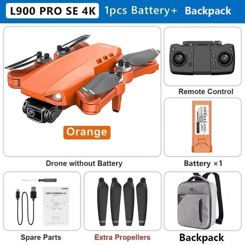 Drone L900 PRO 4K com GPS e Brushless – Estabilidade Profissional