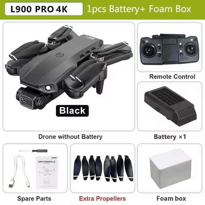 Drone L900 PRO 4K com GPS e Brushless – Estabilidade Profissional