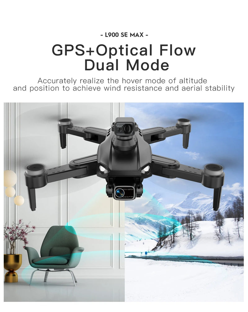 Drone L900 PRO 4K com GPS e Brushless – Estabilidade Profissional