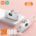 Xiaomi Mini Carregador Portátil Portátil de 30000 mAh, carregamento rápido e prático, adequado para iPhone 16, 15 e 14, bateria externa Samsung
