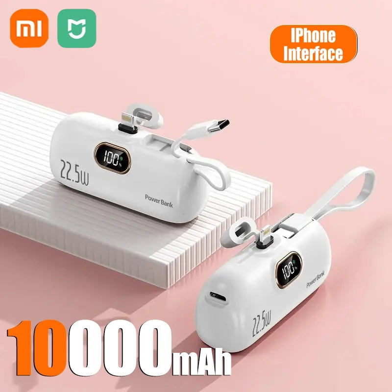 Xiaomi Mini Carregador Portátil Portátil de 30000 mAh, carregamento rápido e prático, adequado para iPhone 16, 15 e 14, bateria externa Samsung