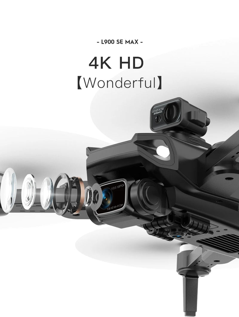 Drone L900 PRO 4K com GPS e Brushless – Estabilidade Profissional
