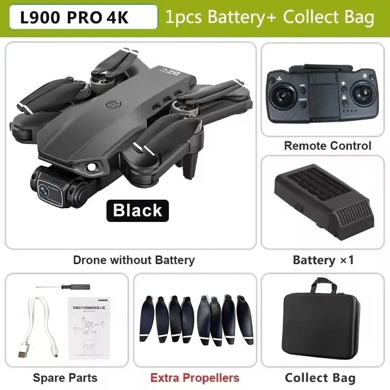 Drone L900 PRO 4K com GPS e Brushless – Estabilidade Profissional