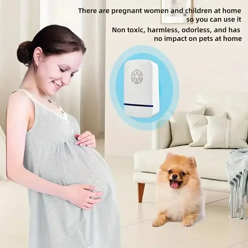 Repelente ultrassônico de pragas plug-in - Controle eficaz de insetos internos para mosquitos, ratos, aranhas, formigas e baratas - Child-Saf
