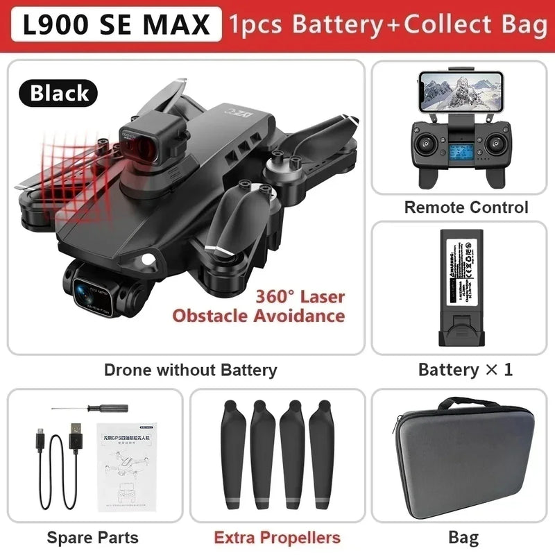 Drone L900 PRO 4K com GPS e Brushless – Estabilidade Profissional