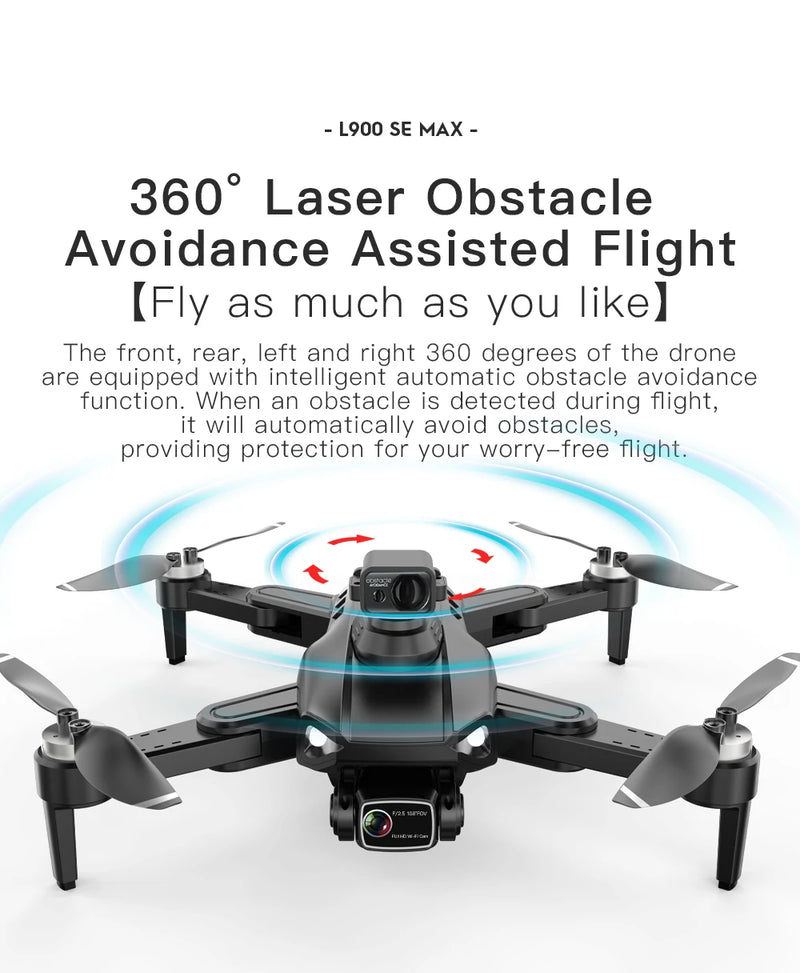 Drone L900 PRO 4K com GPS e Brushless – Estabilidade Profissional