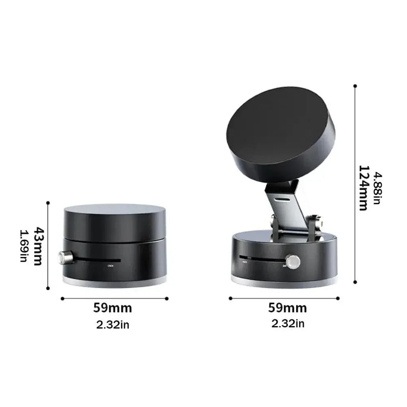 Suporte magnético para celular com ventosa e adsorção a vácuo, suporte para celular com dupla face e viva-voz para carro/academia/espelho.