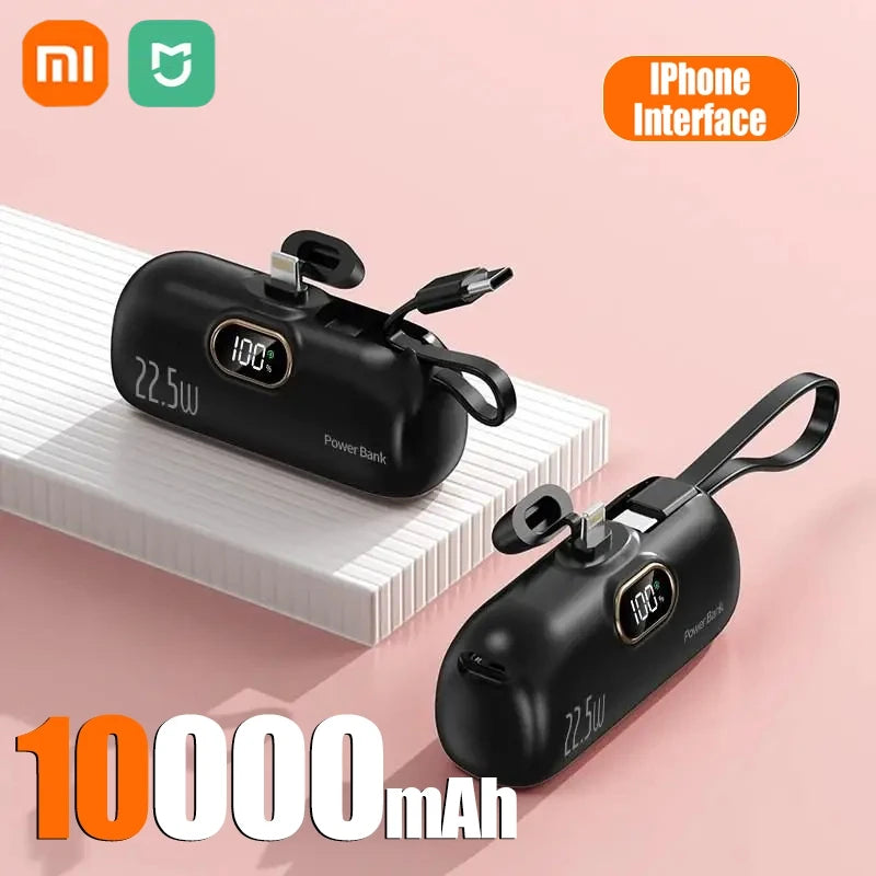Xiaomi Mini Carregador Portátil Portátil de 30000 mAh, carregamento rápido e prático, adequado para iPhone 16, 15 e 14, bateria externa Samsung