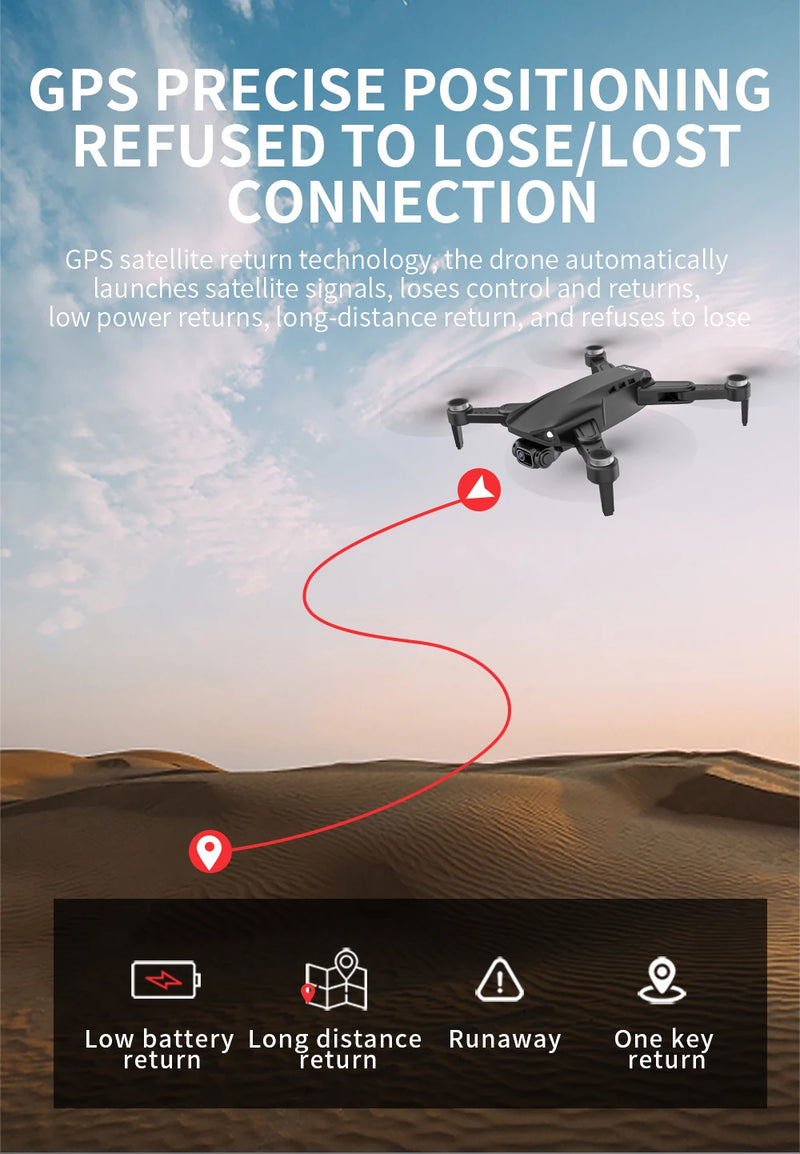 Drone L900 PRO 4K com GPS e Brushless – Estabilidade Profissional