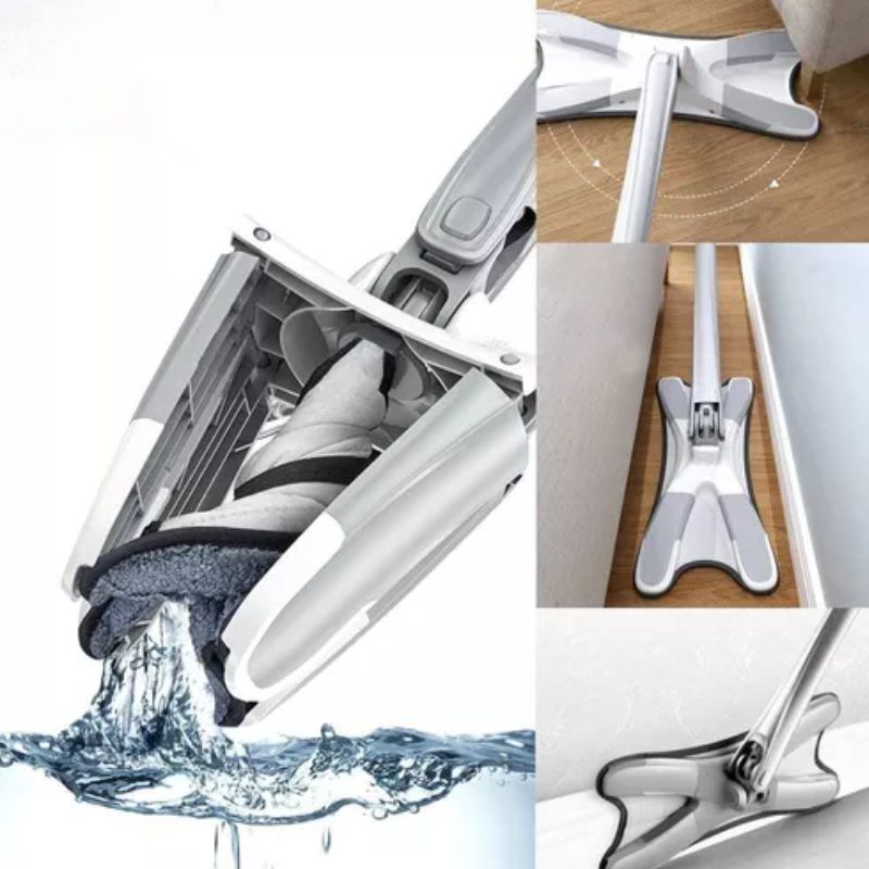 Mop Esfregão Giratório Para Limpeza Doméstica Prática