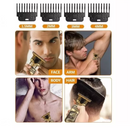 Maquina de Cortar Cabelo Acabamento Elétrica sem Fio Bivolt - Dragão (4x Pentes)