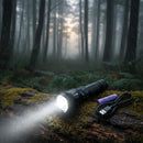 Lanterna Recarregável USB-C Tática T9, 1200 Lumens e Zoom Ajustável - LAN-7059